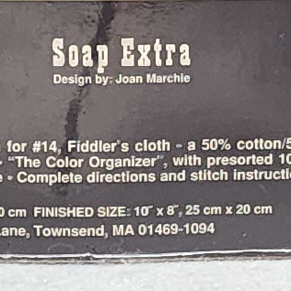 BATH SOAP EXTRA #04051 By Joan Marchie Counted Cross Stitch Kit 10"x8" - Picture 4 of 5